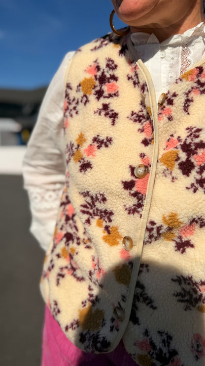 🌸Gilet Morgane – Sans manches à motifs