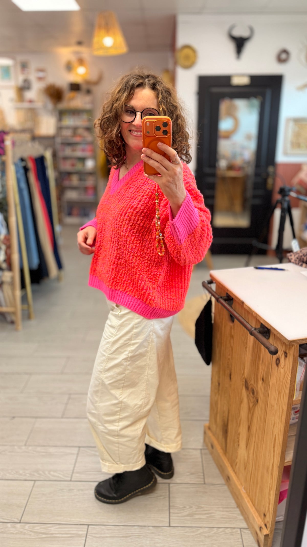 🩷Pull Furetto en coton rose – Banditas from Marseille