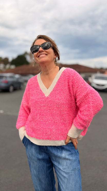 🩷Pull Furetto en coton rose – Banditas from Marseille