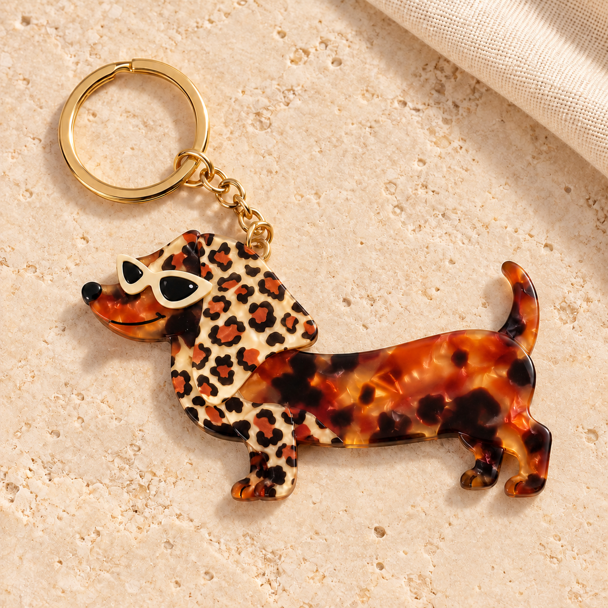 🐢Porte-clés original en acrylique – Animaux et motifs fantaisie