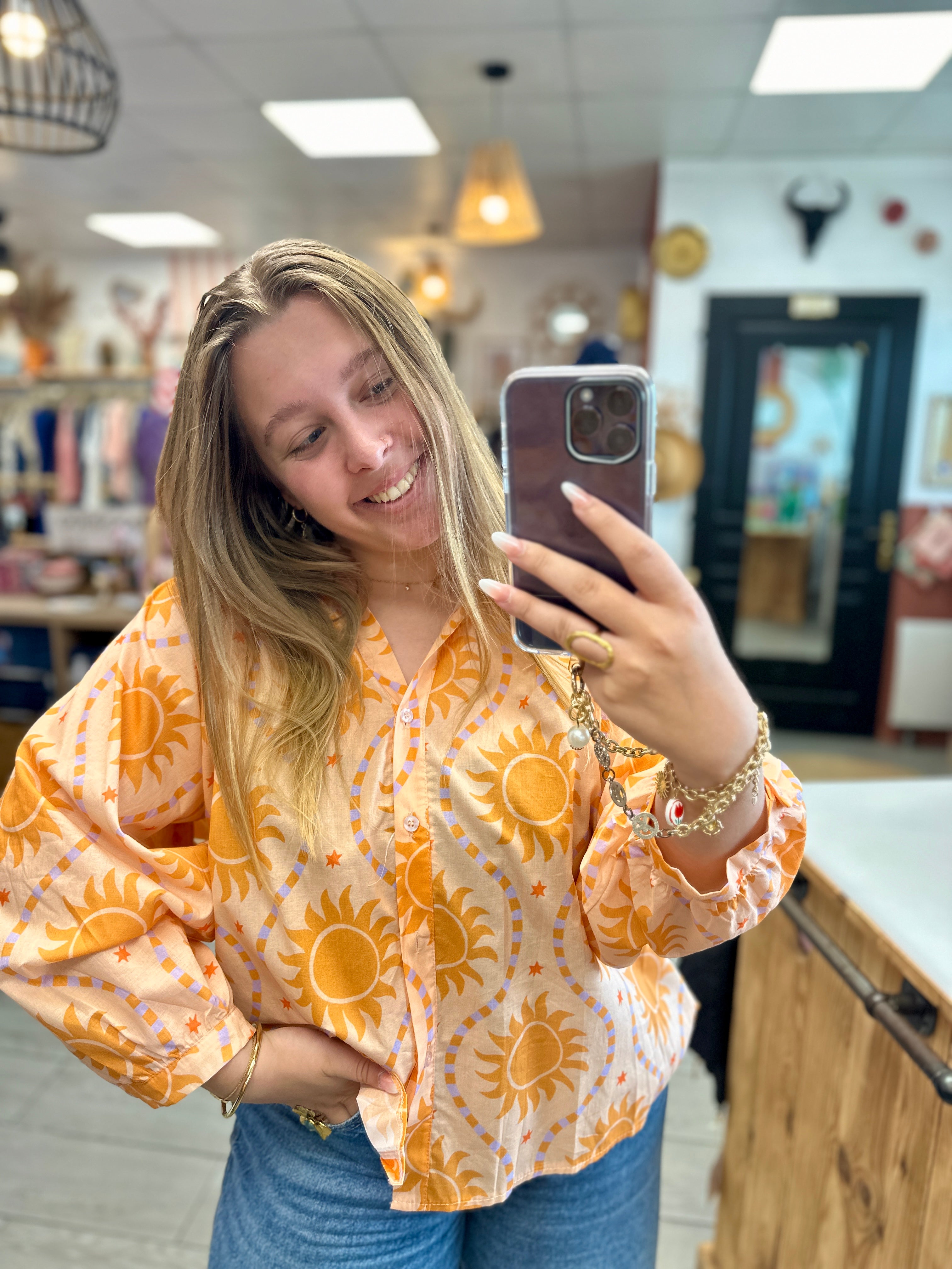 ☀️ Chemise Sunny Day – Esprit solaire & bohème