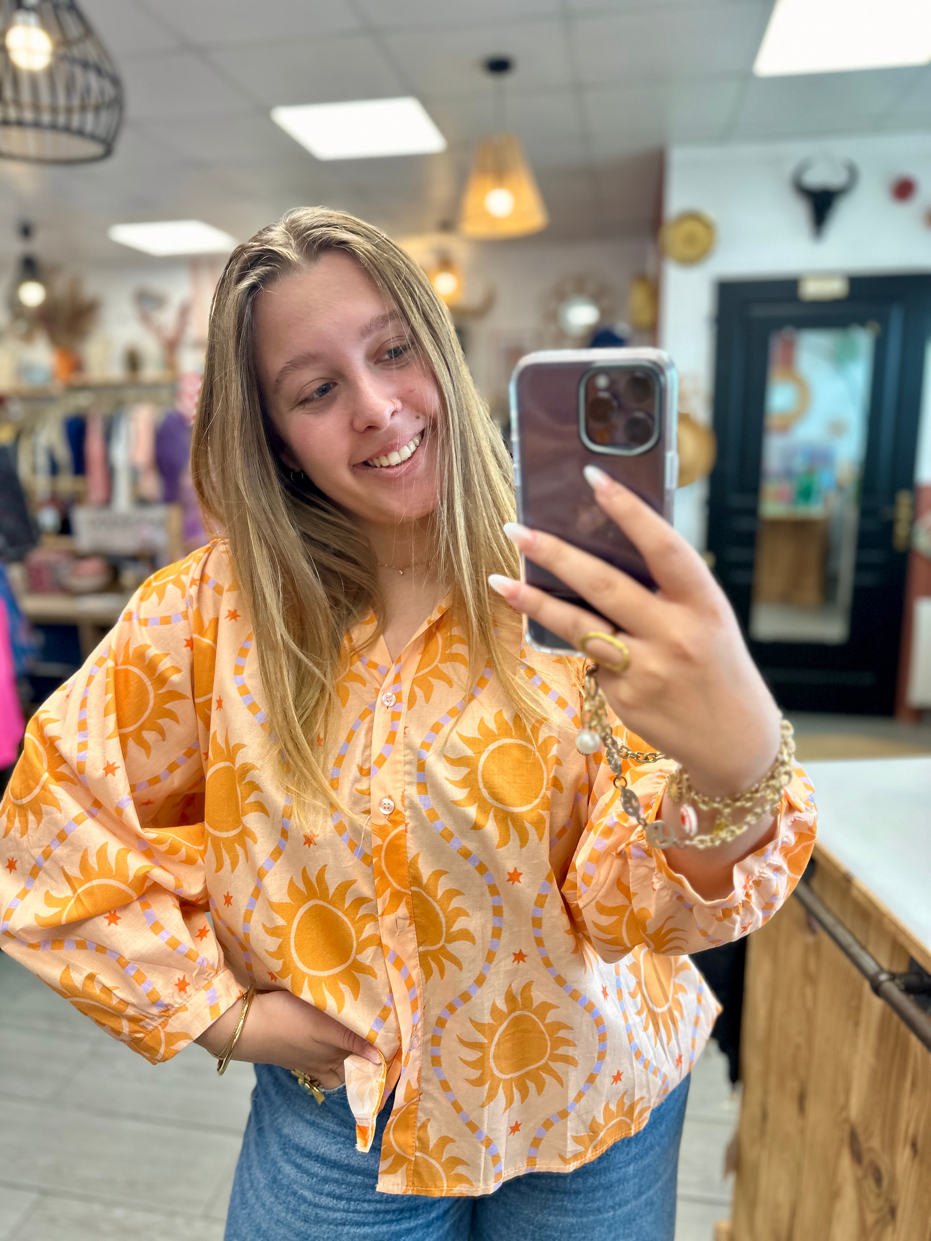 ☀️ Chemise Sunny Day – Esprit solaire & bohème