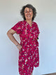 ❤️ Robe Carla végétale rouge – Féminine & flatteuse