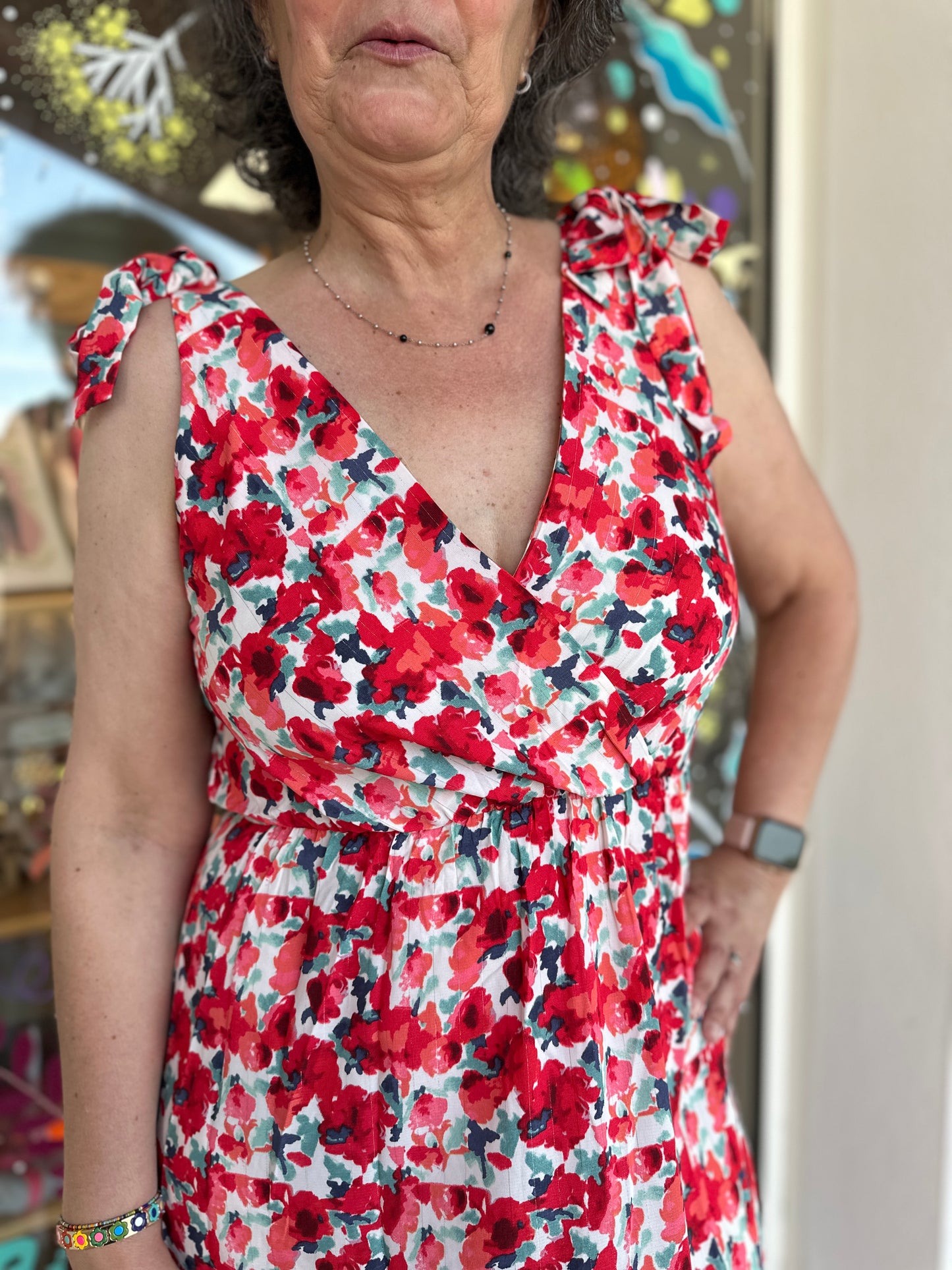 ❤️ Robe Elisa longue rouge – Fluide & féminine