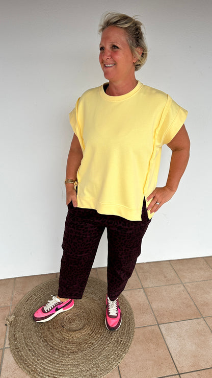 🐆 Pantalon Magic Léopard – Prune, Kaki & Beige