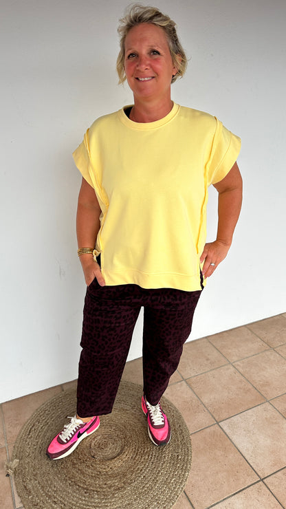 🐆 Pantalon Magic Léopard – Prune, Kaki & Beige