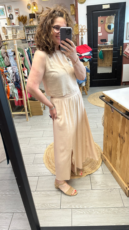 🤍 Ensemble Léonie beige – Élégance naturelle