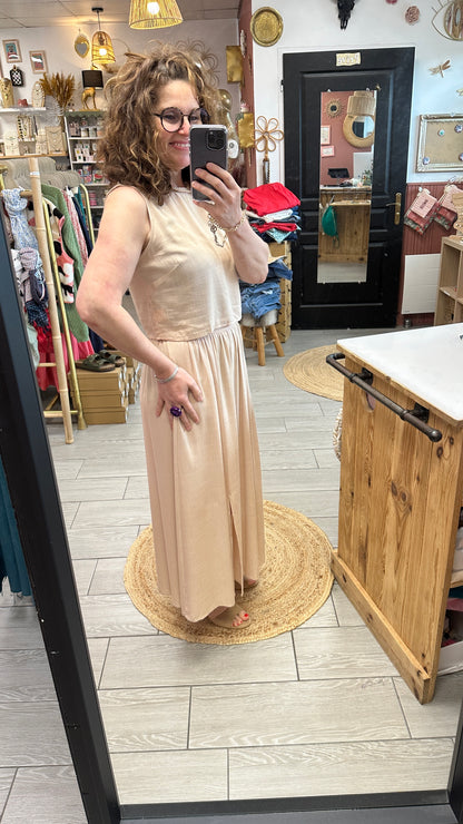🤍 Ensemble Léonie beige – Élégance naturelle