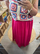 💗 Jupe Nelly fuchsia fluide – Grande taille élégante