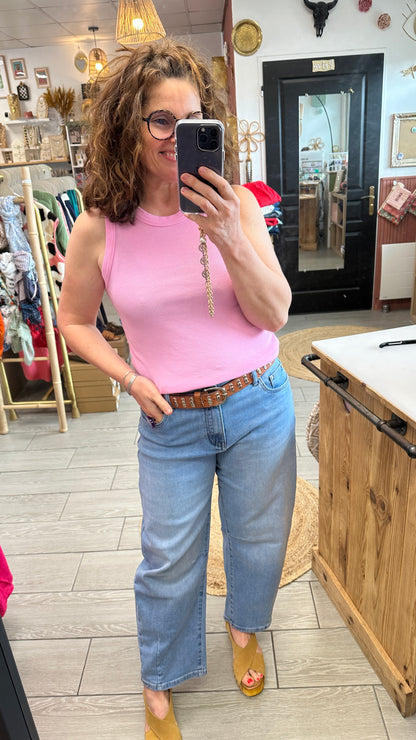 💖 Débardeur Nina coton extensible – Basique indispensable