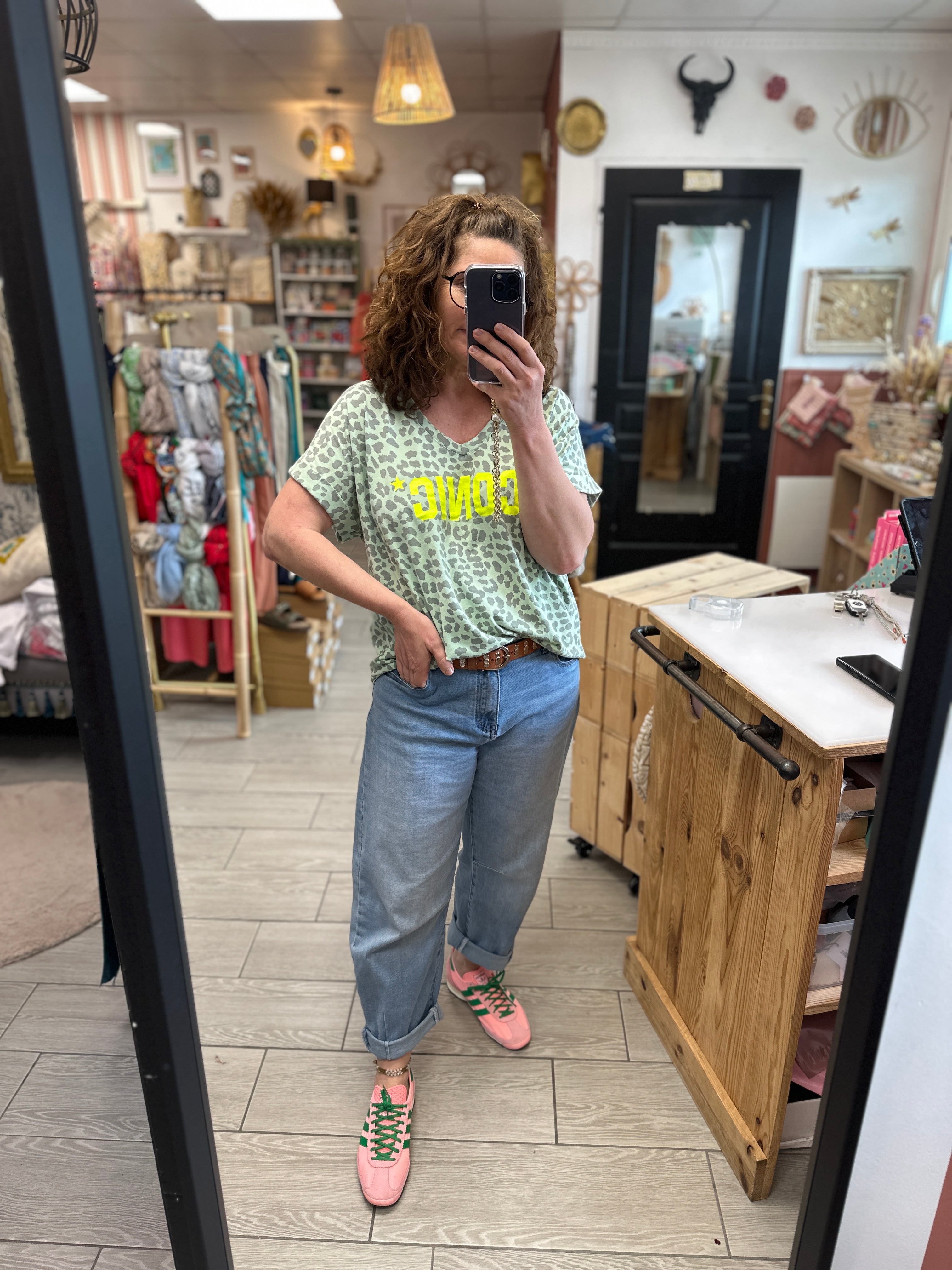 🐆 T-shirt Icona léopard ICONIC – Maxi coupe tendance