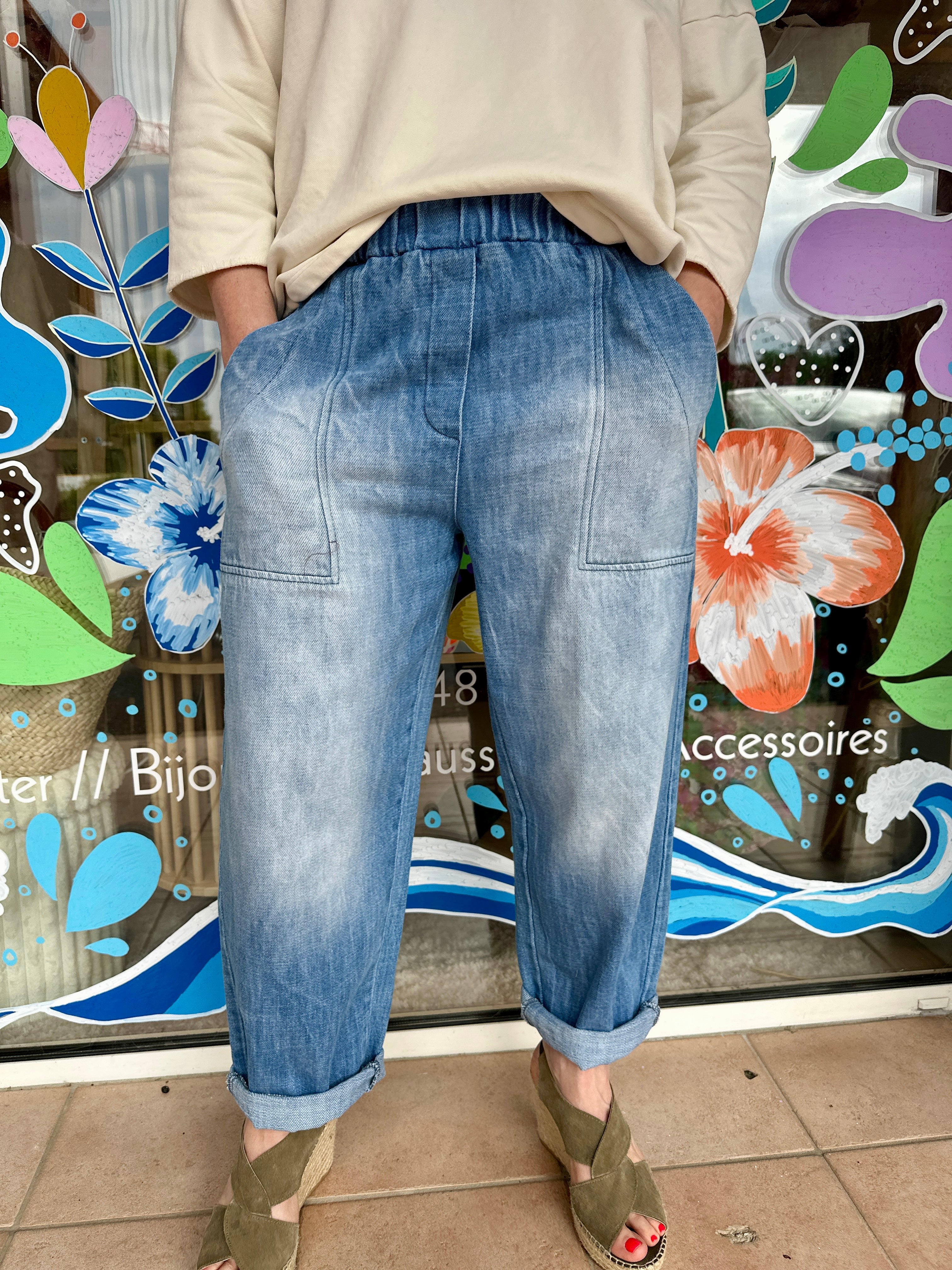💙 Jean Vader bleu Banditas – Esprit casual délavé