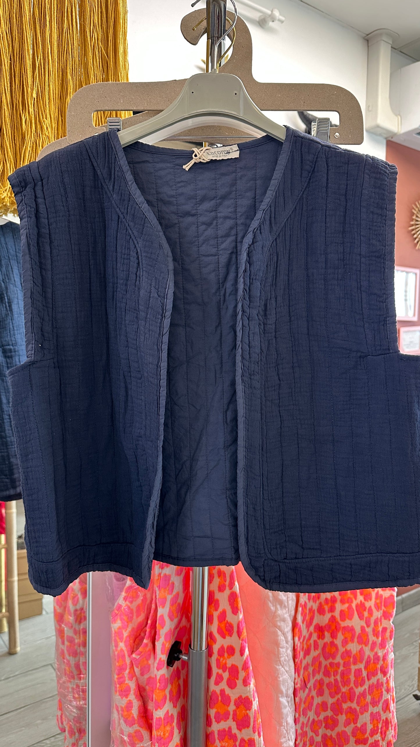 💖 Gilet Maïa sans manches en gaze de coton – Léger et tendance