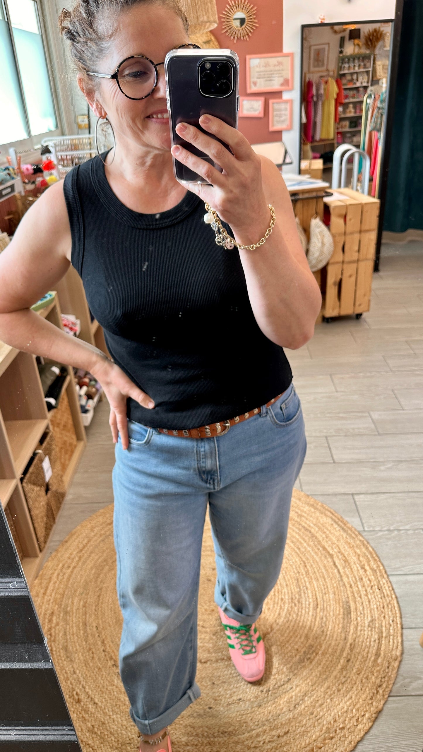 💖 Débardeur Nina coton extensible – Basique indispensable