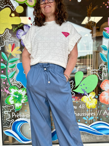 💙 Pantalon Neline – Fluidité & confort by Adoré Paris