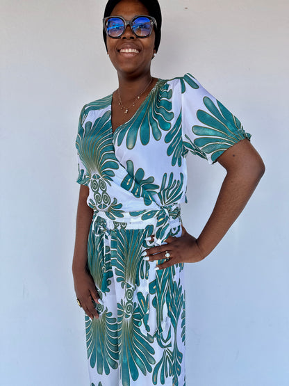 💙 Top Laguna imprimé bleu – Féminin & bohème chic
