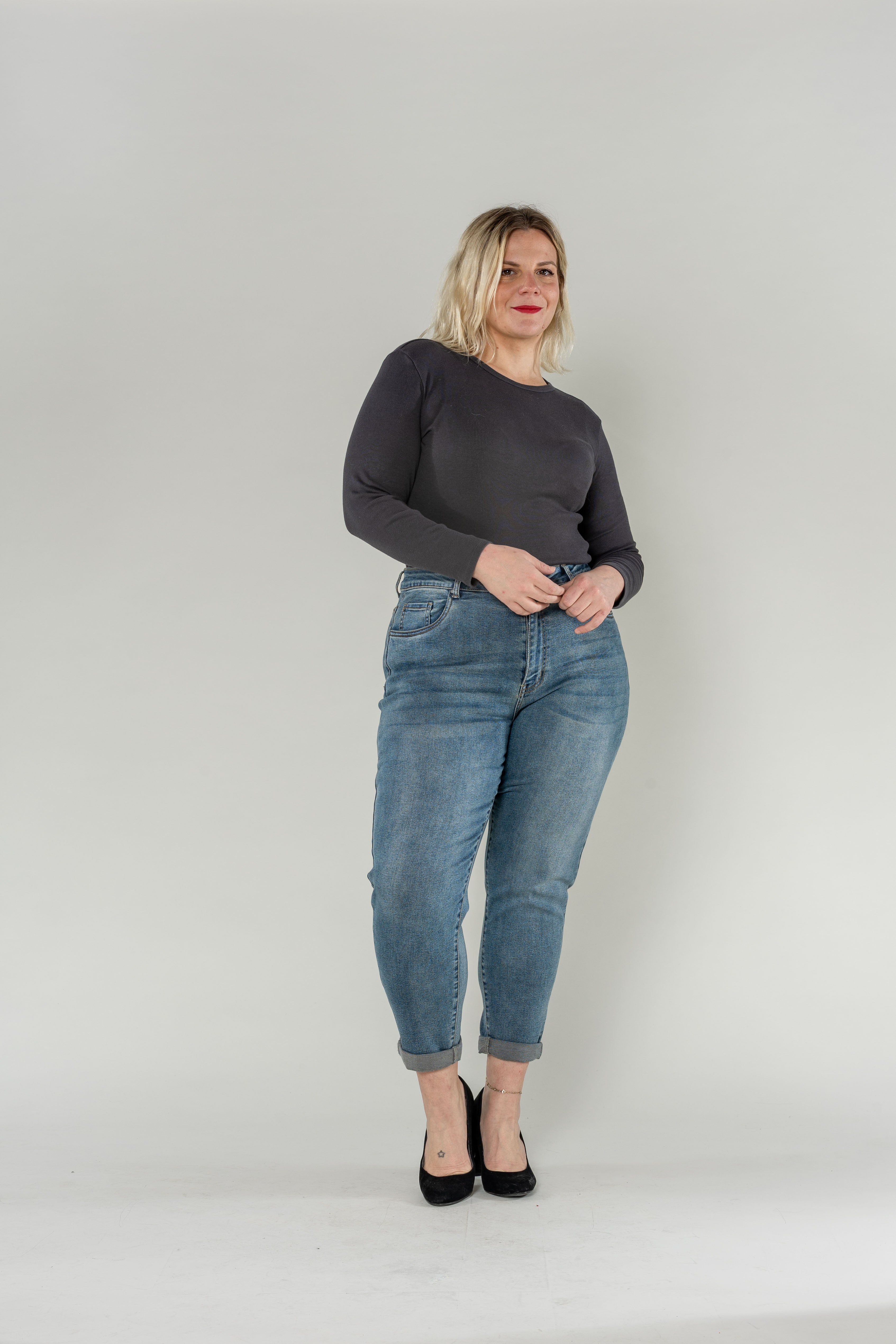 jean coupe mom confort assurance grande taille karostar sariat la caneda