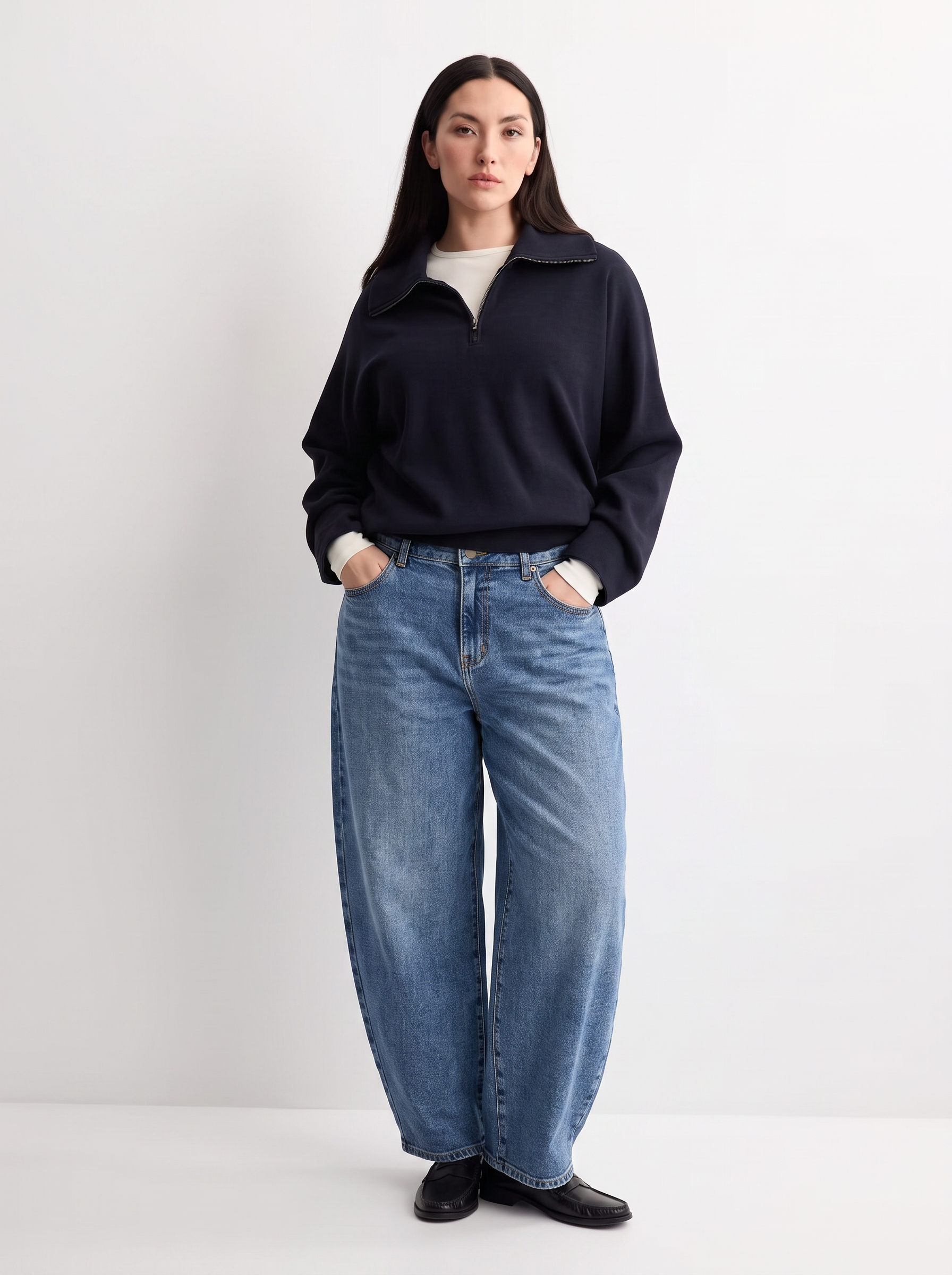 jean coupe barrel balloon tendance bleu moe femme grande taille du 40 au 48 banditas nina carter sarah john maelle cmélodie toulouse bordeaux nice nantes