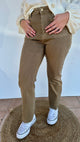 Jean flare chocolat femme, coupe évasée - Abana Boutique Ustaritz 64480