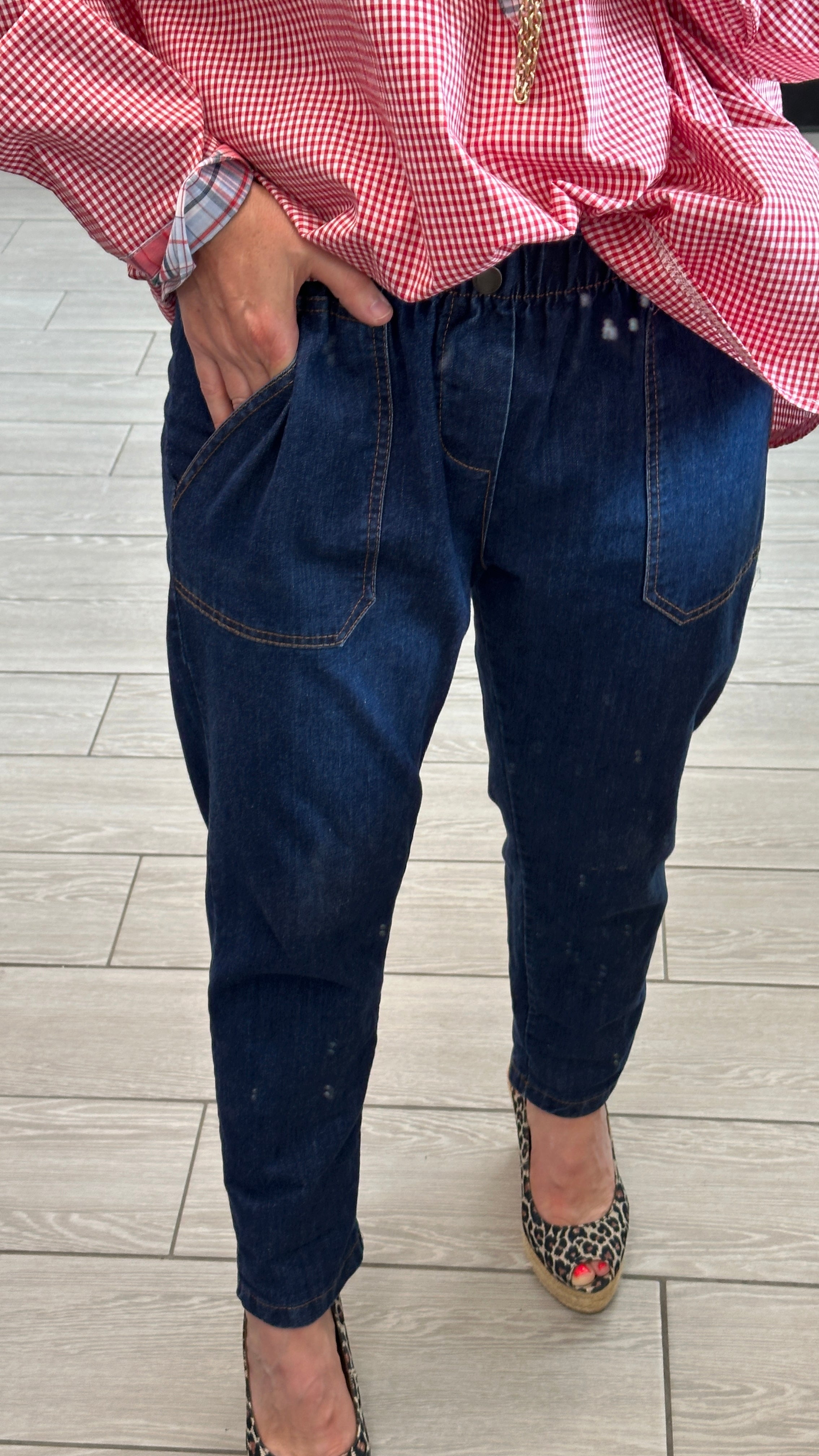 Jean femme taille élastique coupe confortable et moderne – Abana Pays Basque