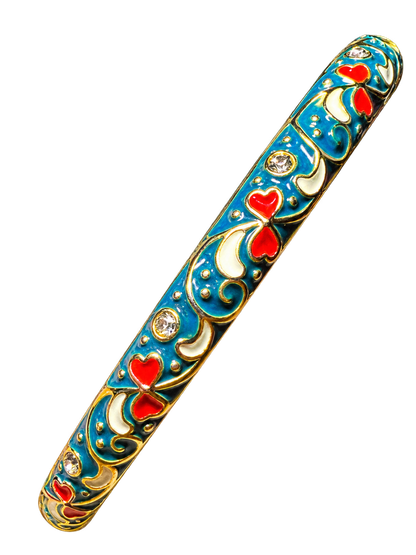Bracelet jonc émaillé coloré - Bijou tendance femme