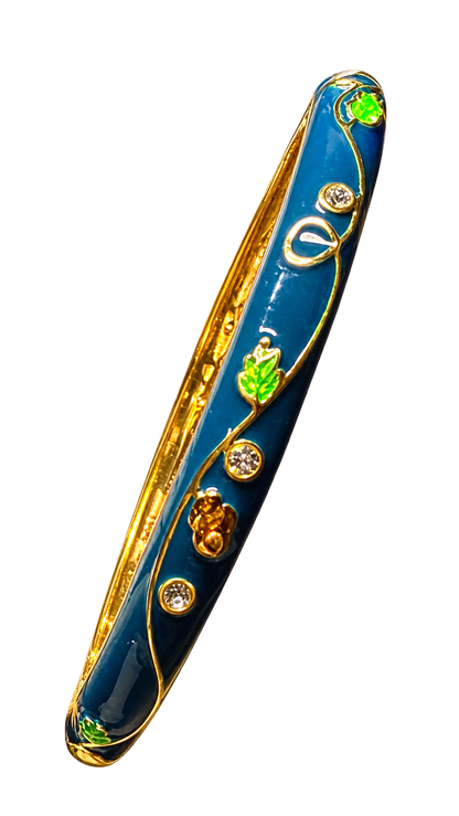 Bracelet jonc émaillé coloré - Bijou tendance femme