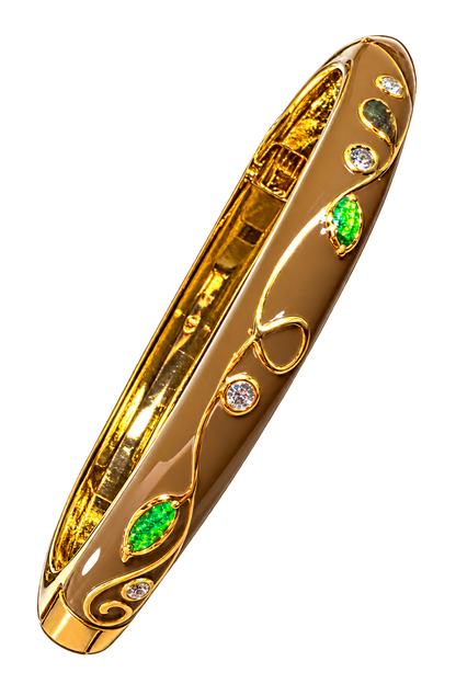 Bracelet jonc émaillé coloré - Bijou tendance femme