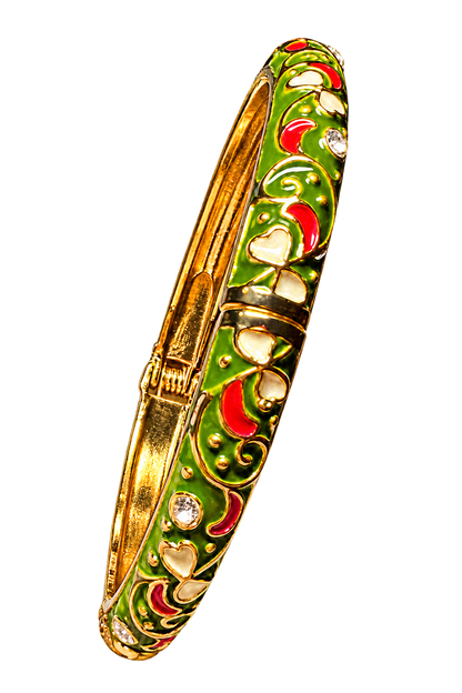 Bracelet jonc émaillé coloré - Bijou tendance femme