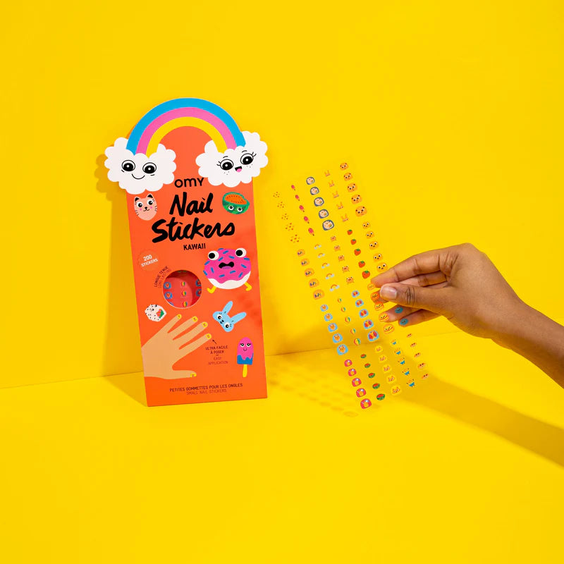 nail stickers enfant motifs kawaii licorne donut paris