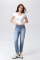 👖Jean mom Lorena – Stretch bleu femme