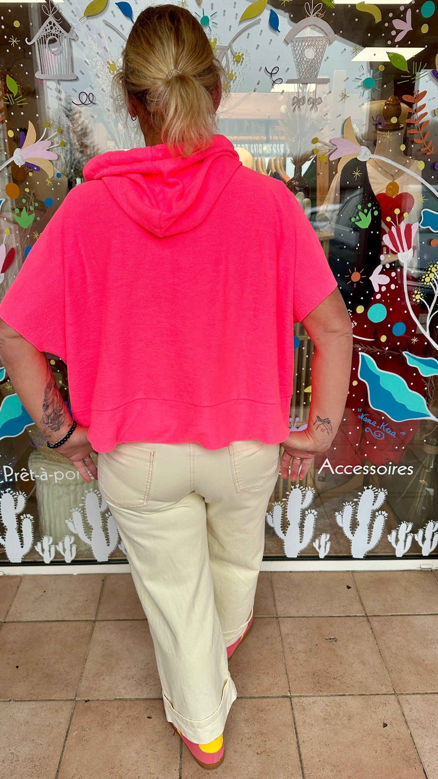 pantalon femme banditas couture rose tendance toulouse
