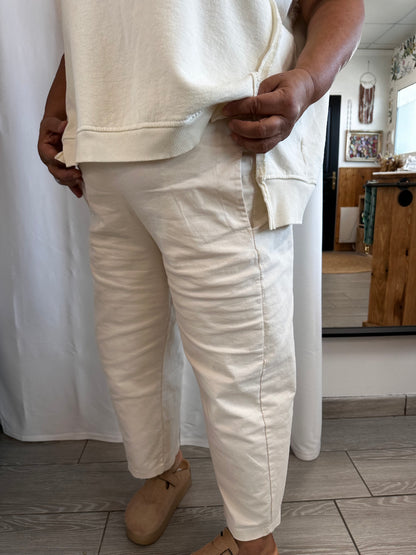 Pantalon Johanna version toile, coupe ample et magique