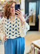 Pull crochet blanc en coton léger disponible chez Abana boutique à Ustaritz