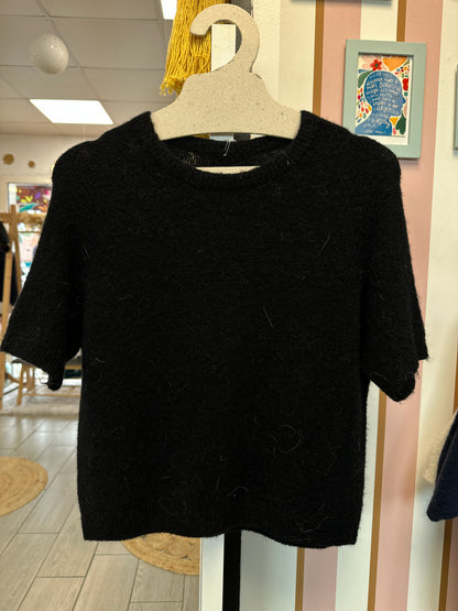 pull noir manches 3 4 femme kilky nantes