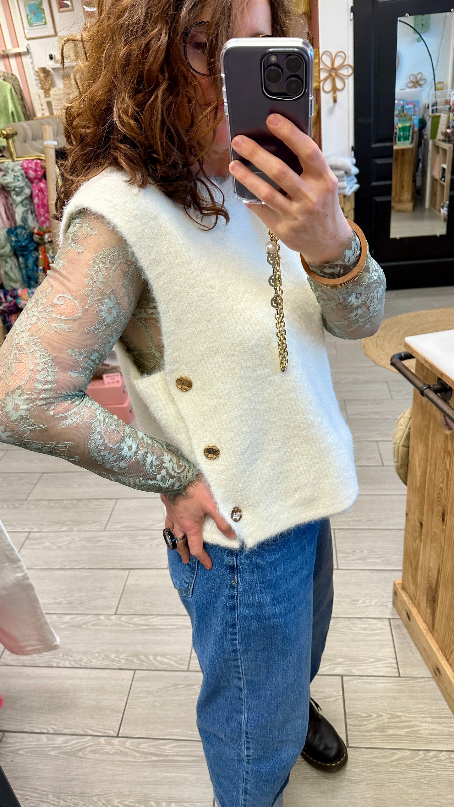 pull ecru sans manches banditas from marseille bordeaux