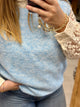 pull sans manches bleu ciel femme kilky paris