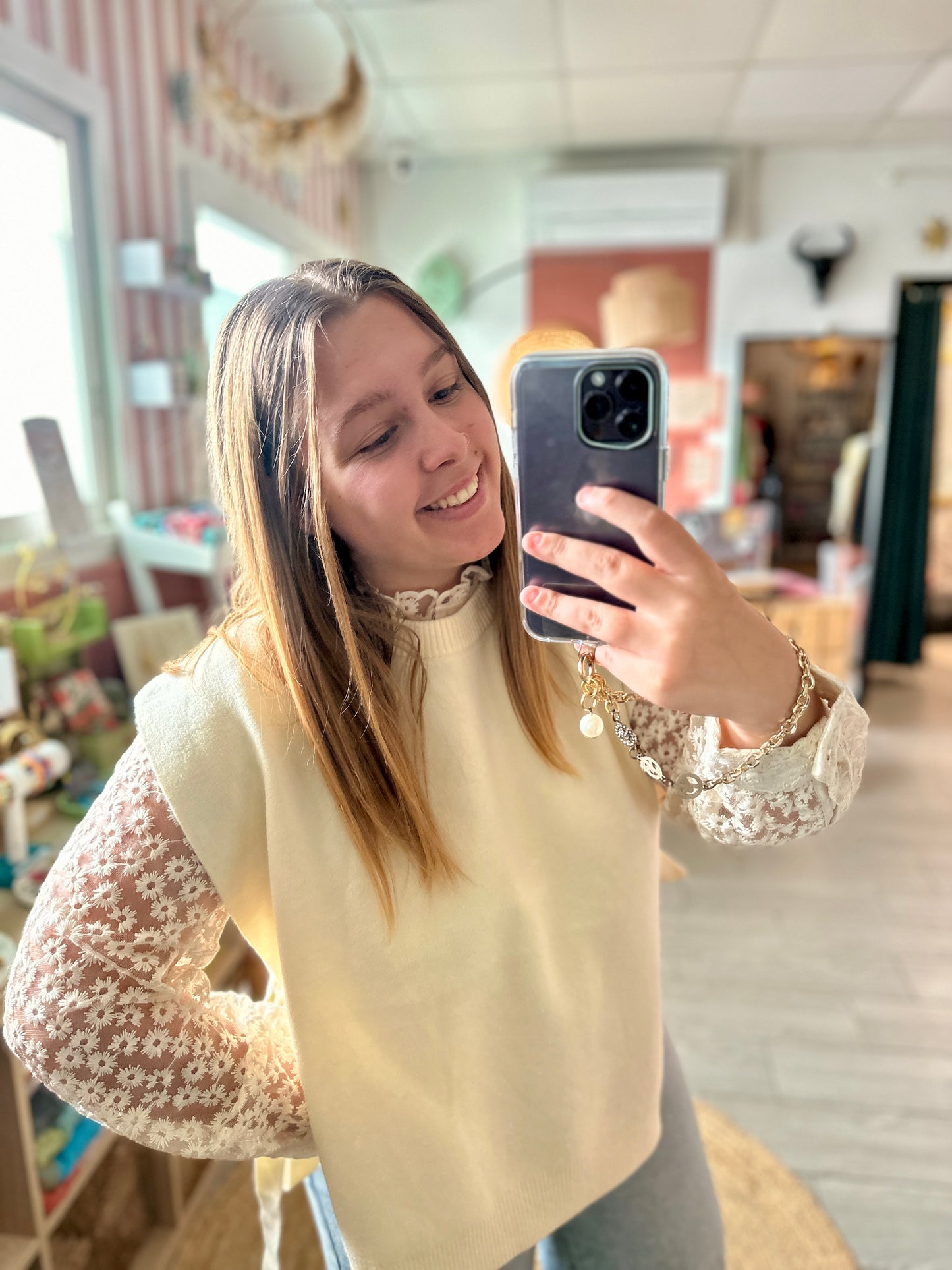 pull poncho ecru femme majolica grenoble