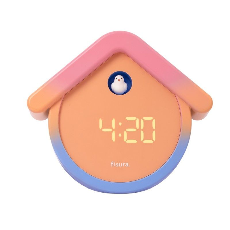 réveil fisura dégradé pastel horloge digitale montauban