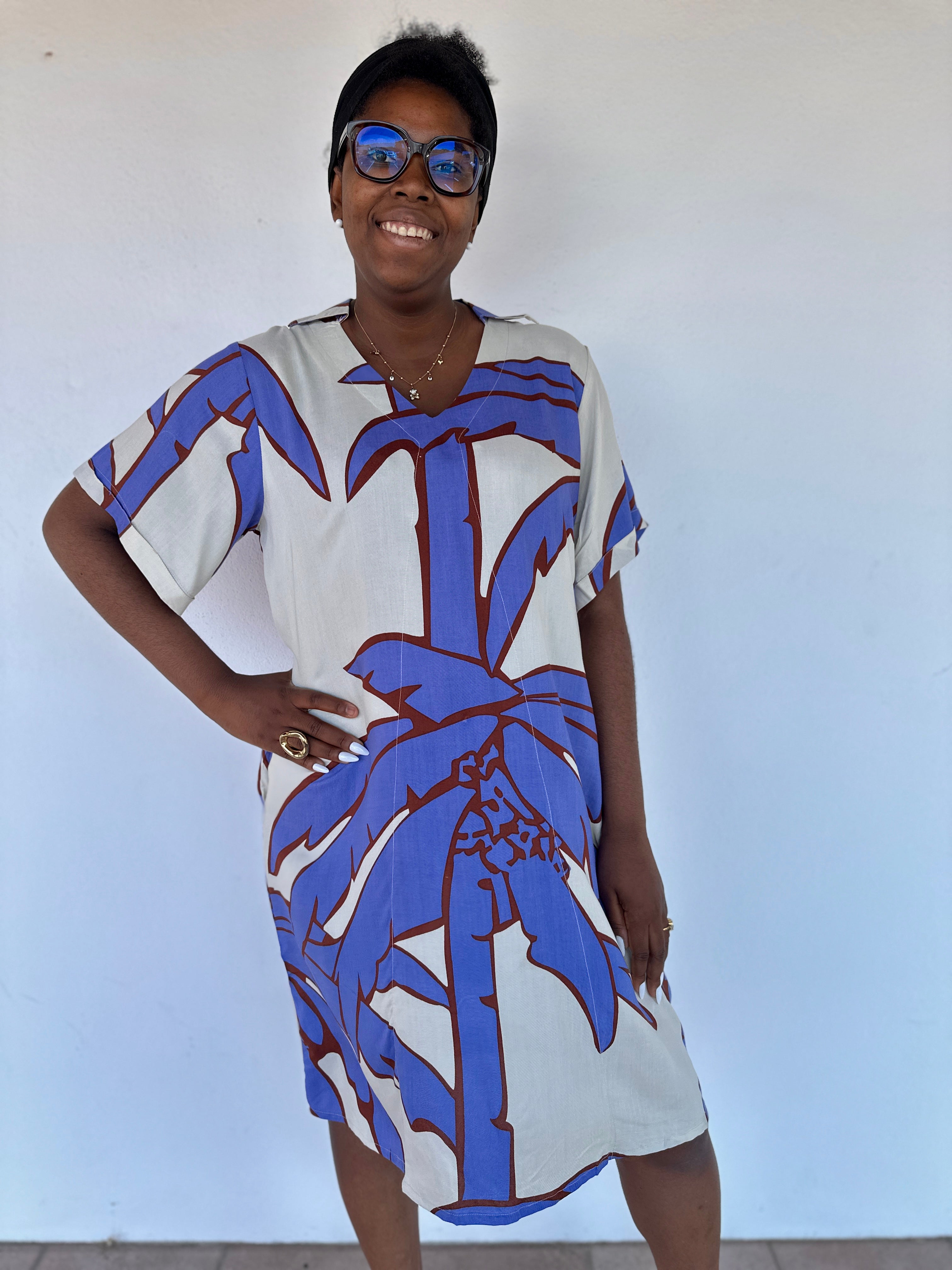 robe longue kurta bleu et blanc elegance boheme du s au xl isla bonita merignanc