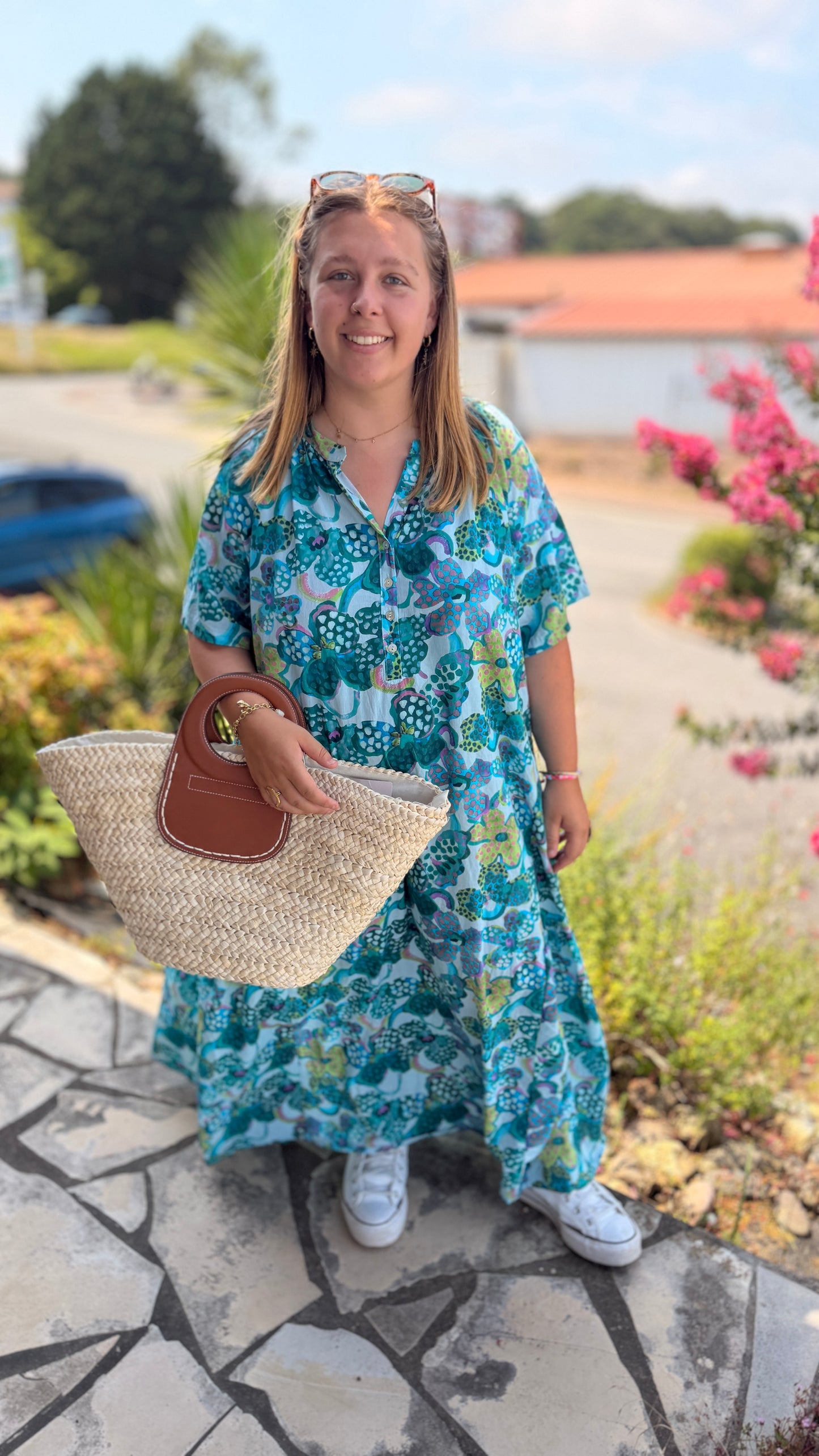 robe namrek bleu turquoise longue fluide grande taille mode femmme banditas from marseille nantes saint nazaire valet clisson nort sur edre