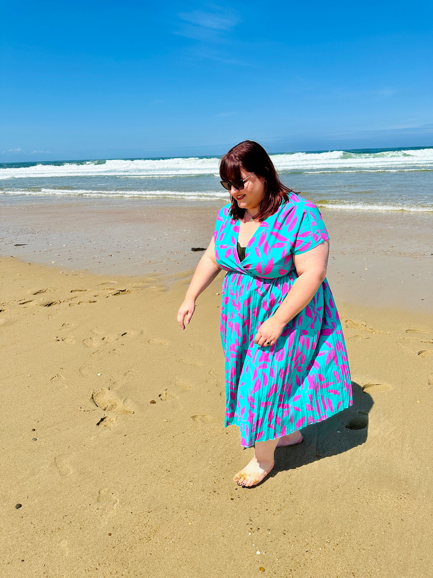 Robe grande taille Paloma Abana, mode femme grande taille, disponible en L, XL, XXL et XXXL à Ustaritz et alentours