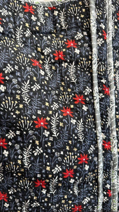 zoom sur le motif sac matelasse cabas marmande