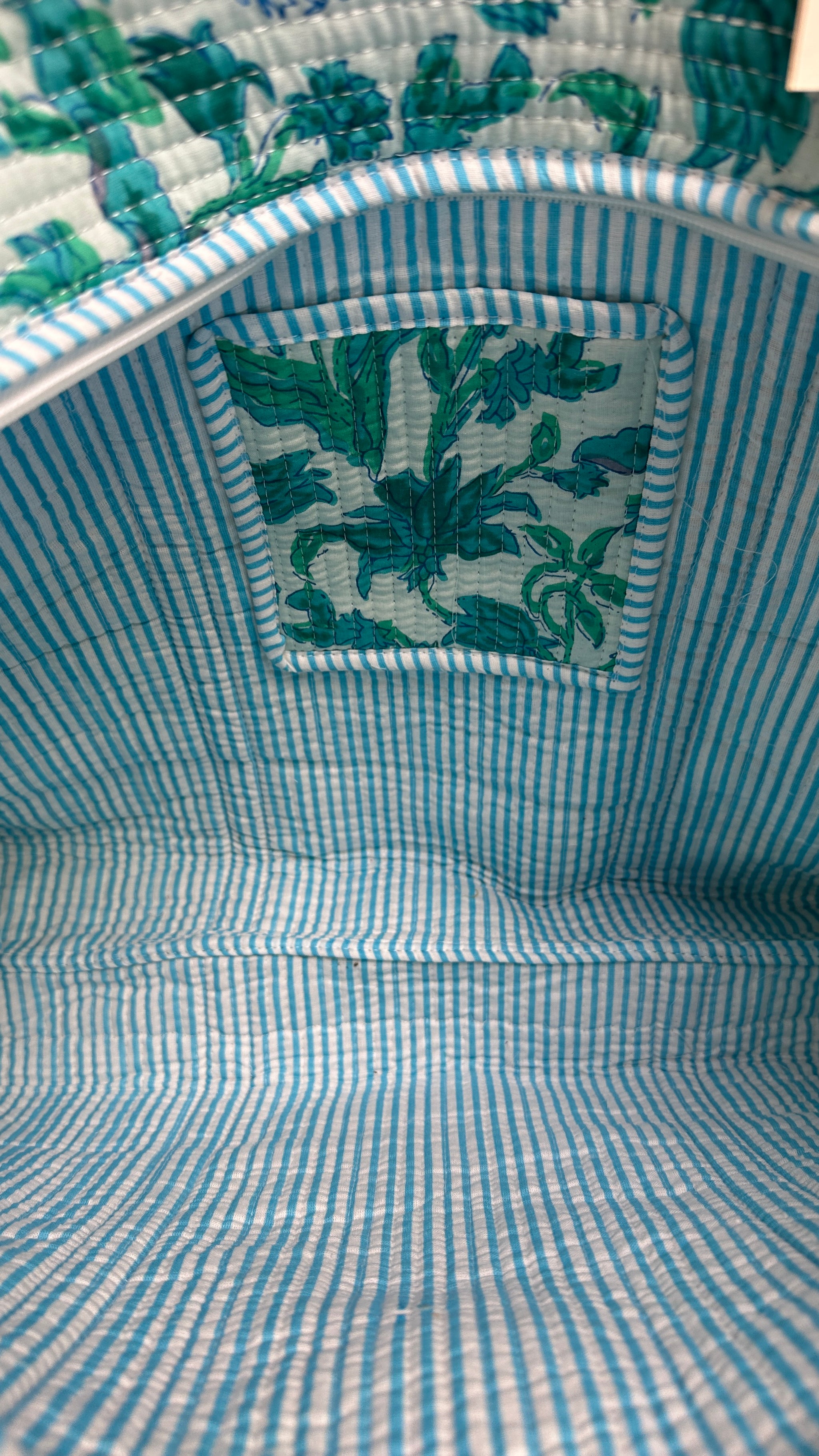 interieur avec poche sac cabas matelassé angers