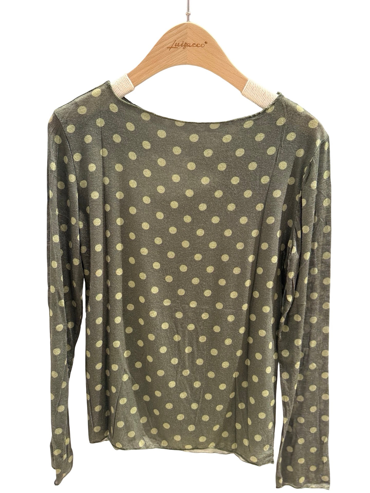 sous pull en cachemire a pois kaki pois motif tendance femme doux chaud poitiers agen
