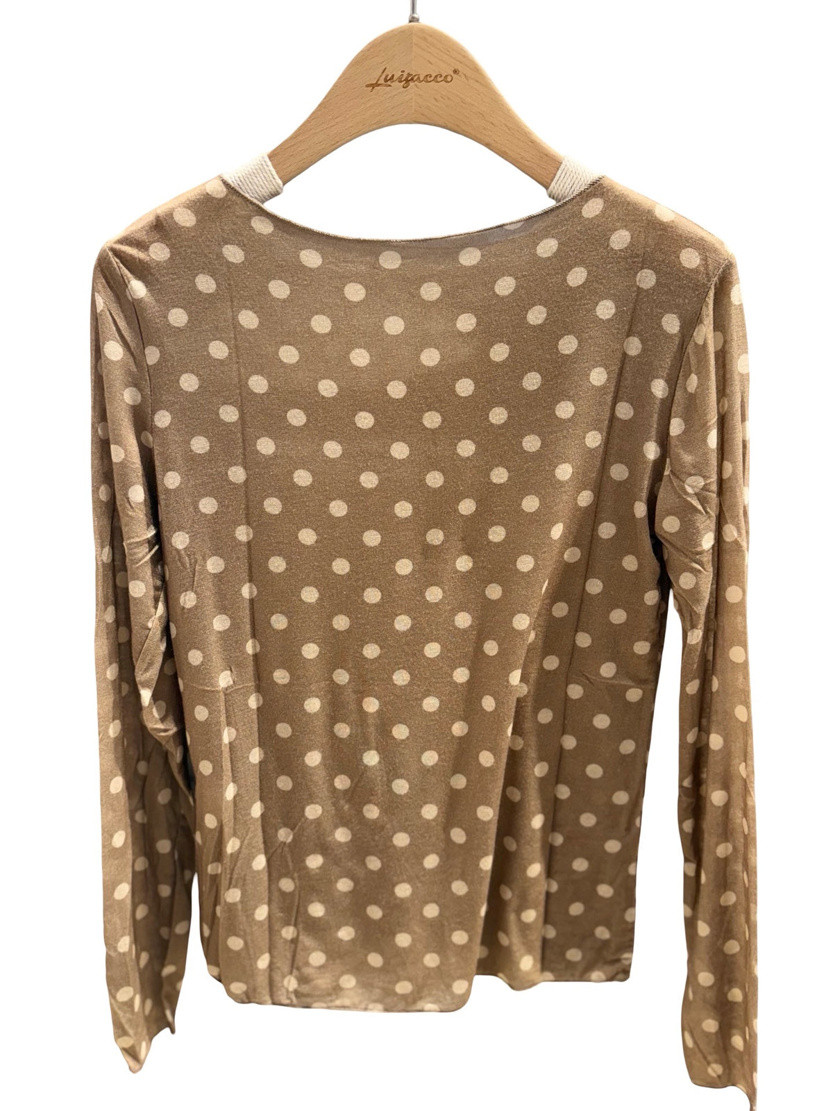 sous pull a pois camel cachemire femme tendance douceur abana cauterets arrette aramits
