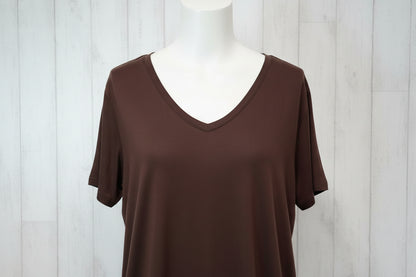 teeshirt chocola en coton doux col v johanna paris saint quentin