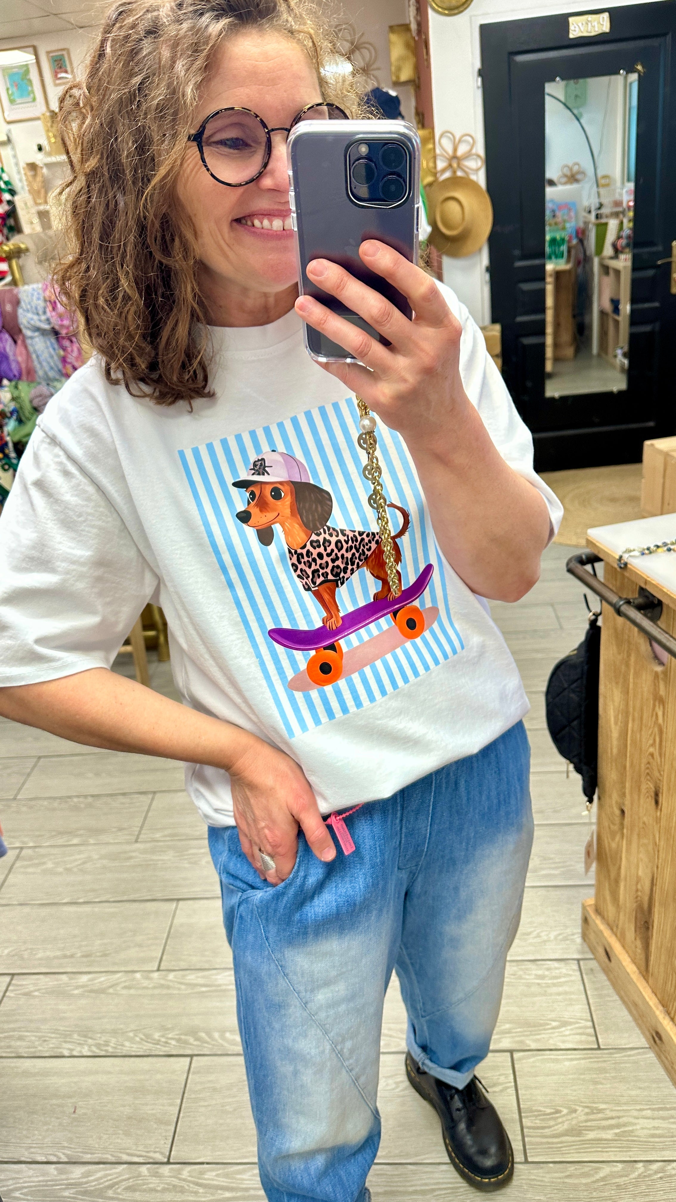 tee shirt femme teckel imprime fun coton banditas from marseille nantes 