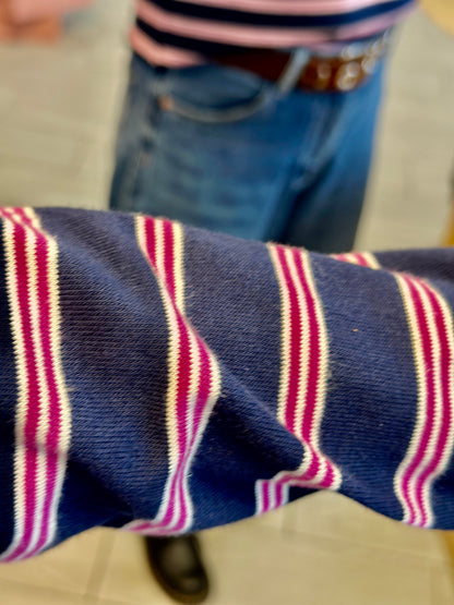 Détails de la mariniere des raures blanches et rouge - Banditas Marseille