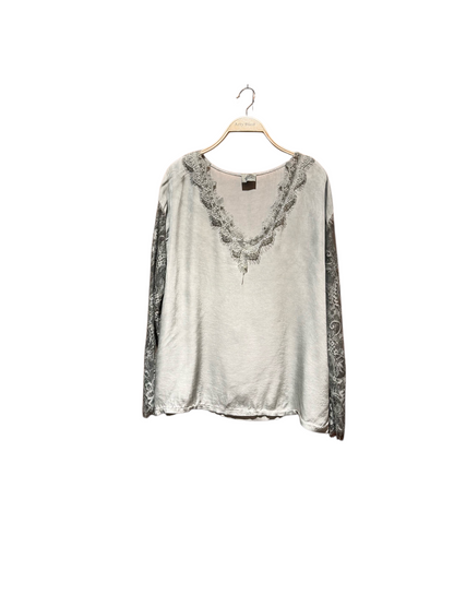 Look élégant avec top en dentelle Dalia - Abana 64990