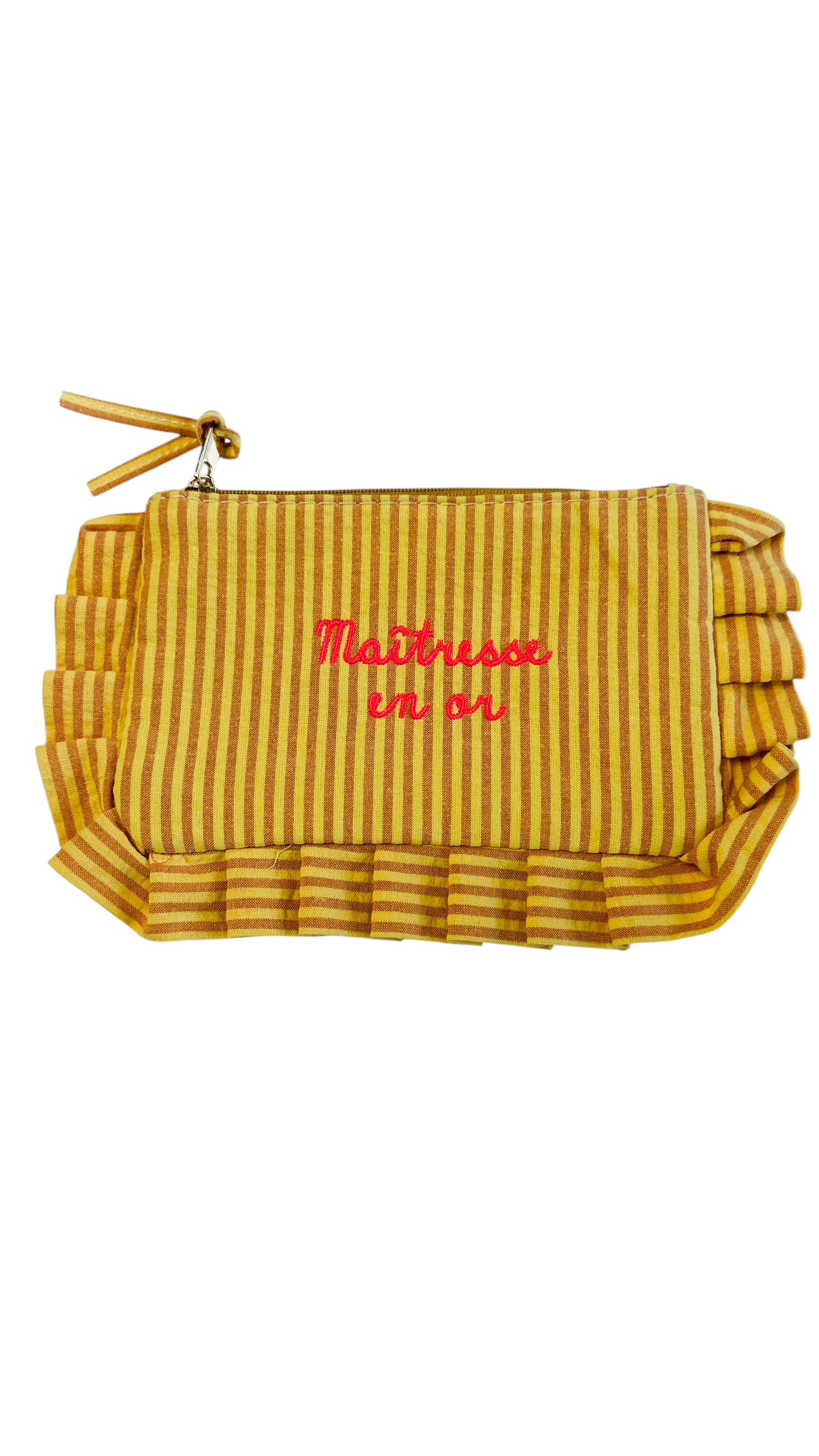 trousse a rayure jaune maitresse en or a volants la chaise longue marseille